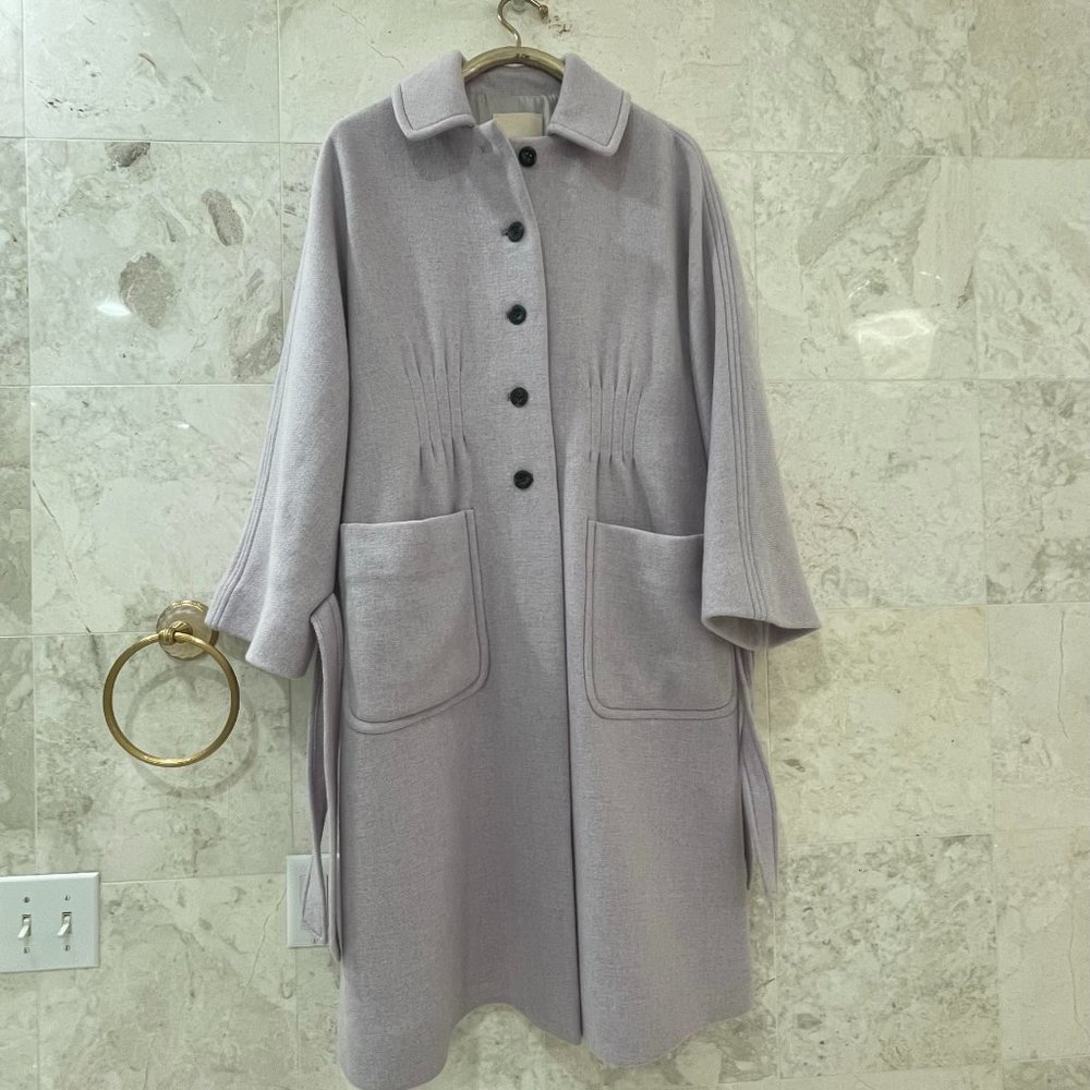 REBECCA TAYLOR {8} Lilac Melton Coat Wool - Picture 2 of 7